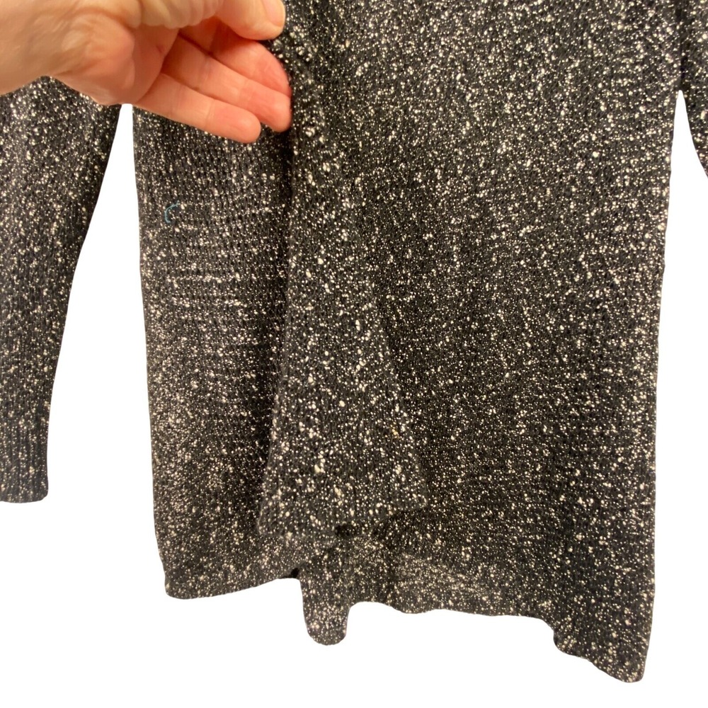 Eileen Fisher Women Cotton Blend Knit  Sweater Top Sz L Party Cocktail Sheer - Picture 6 of 9